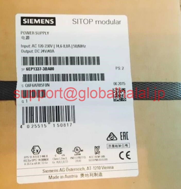 新品【東京発★適格請求書★税込】SIEMENS 6EP1337-3BA00 SITOP 6EP1 337-3BA00 シーメンス【６ヶ月保証】