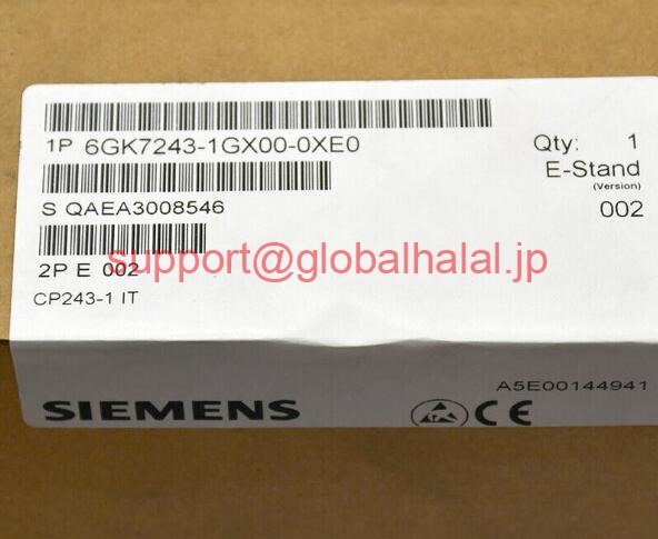新品【東京発★適格請求書★税込】シーメンス SIEMENS 6GK7243-1GX00-0XE0 #ZL02【6ヶ月保証】|Global Halal Japan