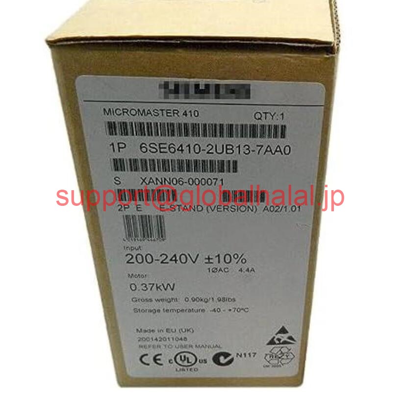 新品【東京発★適格請求書★税込】シーメンス Siemens 6SE6410-2UB13-7AA0【６ヶ月保証】