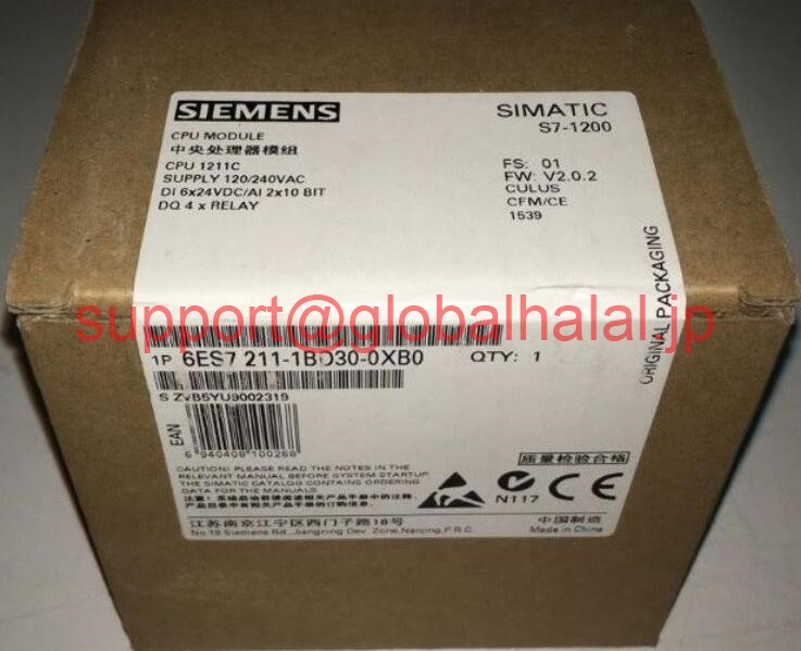 新品【東京発★適格請求書★税込】Siemens 6ES7211-1BD30-0XB0 S7-1200 CPU1211C ( 6ES7 211-1BD30-0XB0 )【６ヶ月保証】