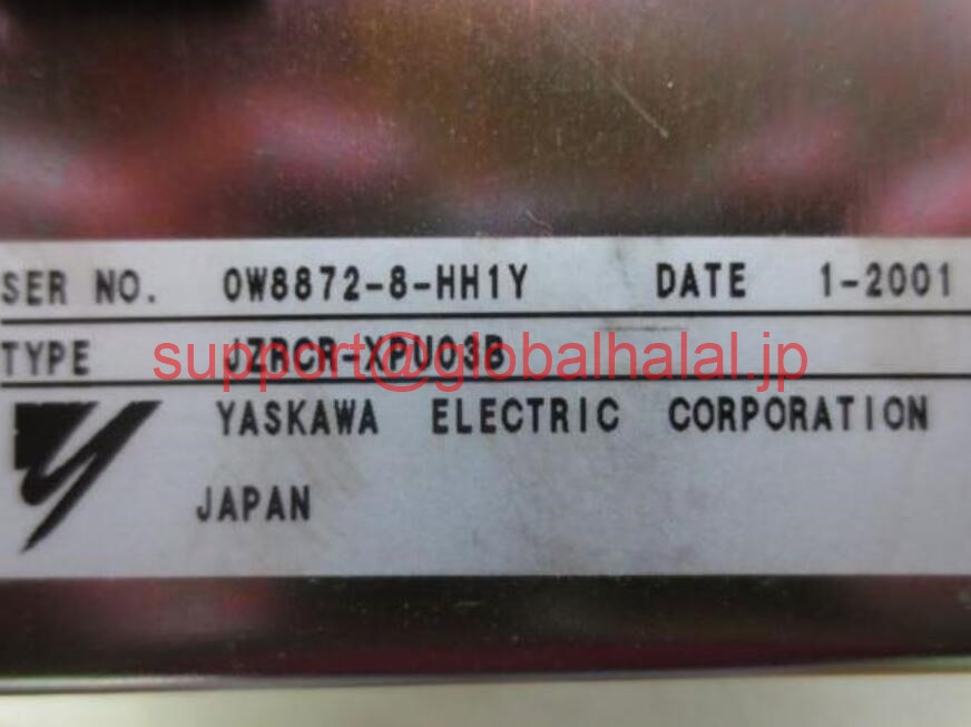 新品【東京発★適格請求書★税込】YASKAWA JZRCR-XPU03B SERVO POWER SUPPLY JZRCRXPU03B【６ヶ月保証】｜Global Halal Japan