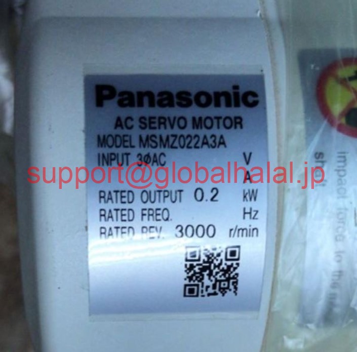 新品【東京発★適格請求書★税込】MSMZ022A3A Panasonic Servo Motor【6ヶ月保証】|Global Halal Japan