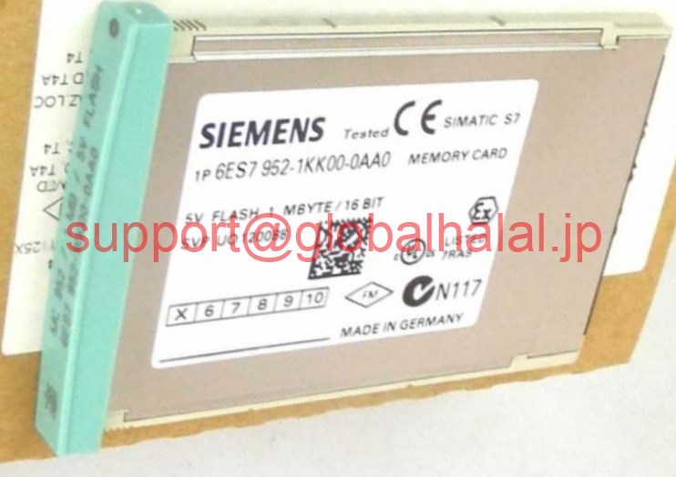 新品【東京発★適格請求書★税込】6ES7952-1KK00-0AA0 Siemens SIMATIC S7 MEMORY CARD 6ES7 952-1KK00-0AA0【6ヶ月保証】|Global Halal Japan