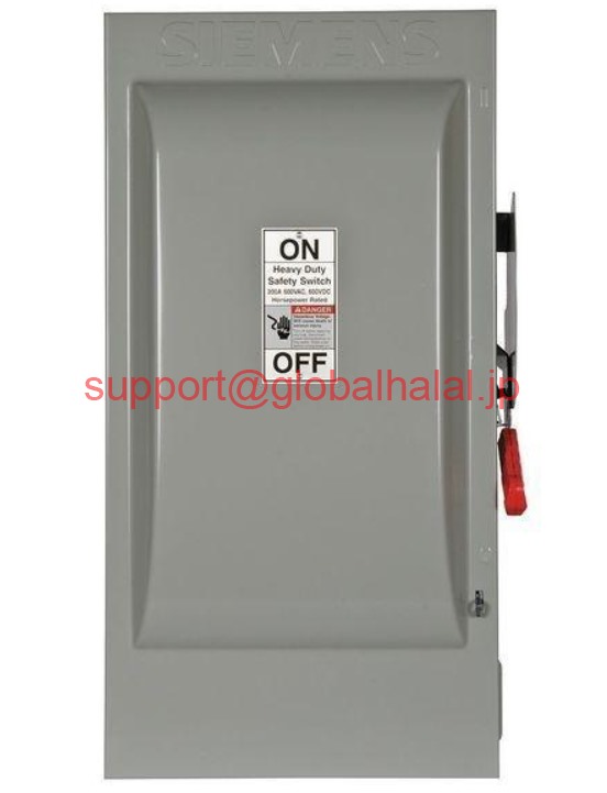 新品【東京発★適格請求書★税込】シーメンス SIEMENS HF364N Safety Switch,Fusible,200A,600VAC,3PH【6ヶ月保証】|Global Halal Japan