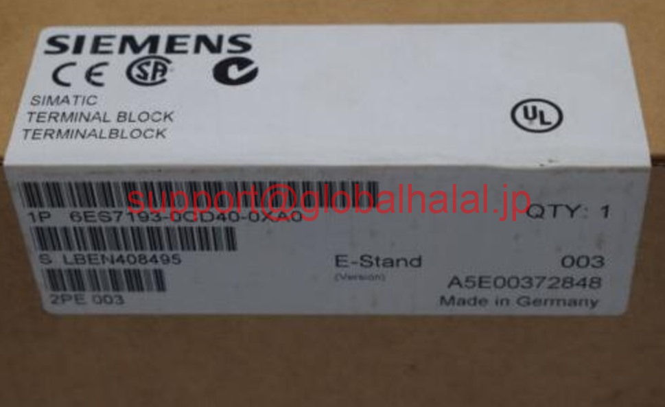 新品【日本の首都発★適当お願いごと書★税込】ジーメンス Siemens 6ES7193-0CD40-0XA0【６ヶ月引き受ける】