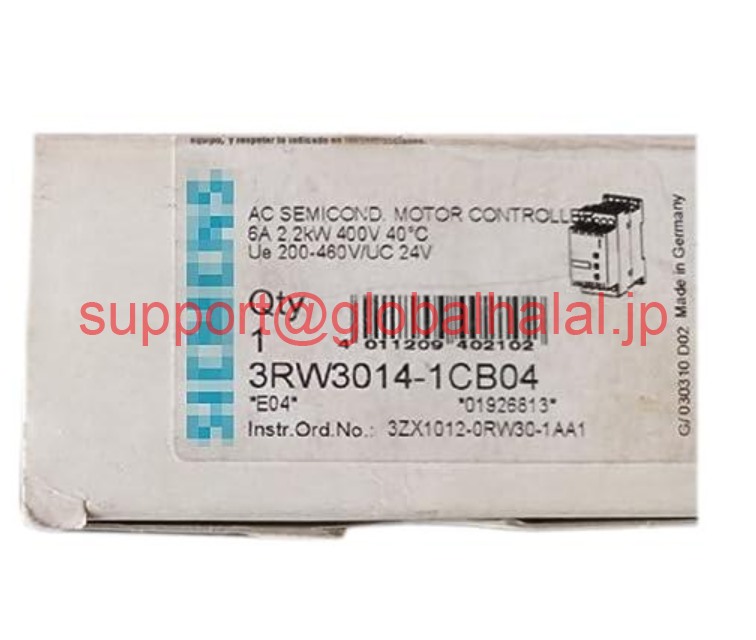 新品【東京発★適格請求書★税込】SIEMENS soft start 3RW3014-1CB04【6ヶ月保証】|Global Halal Japan