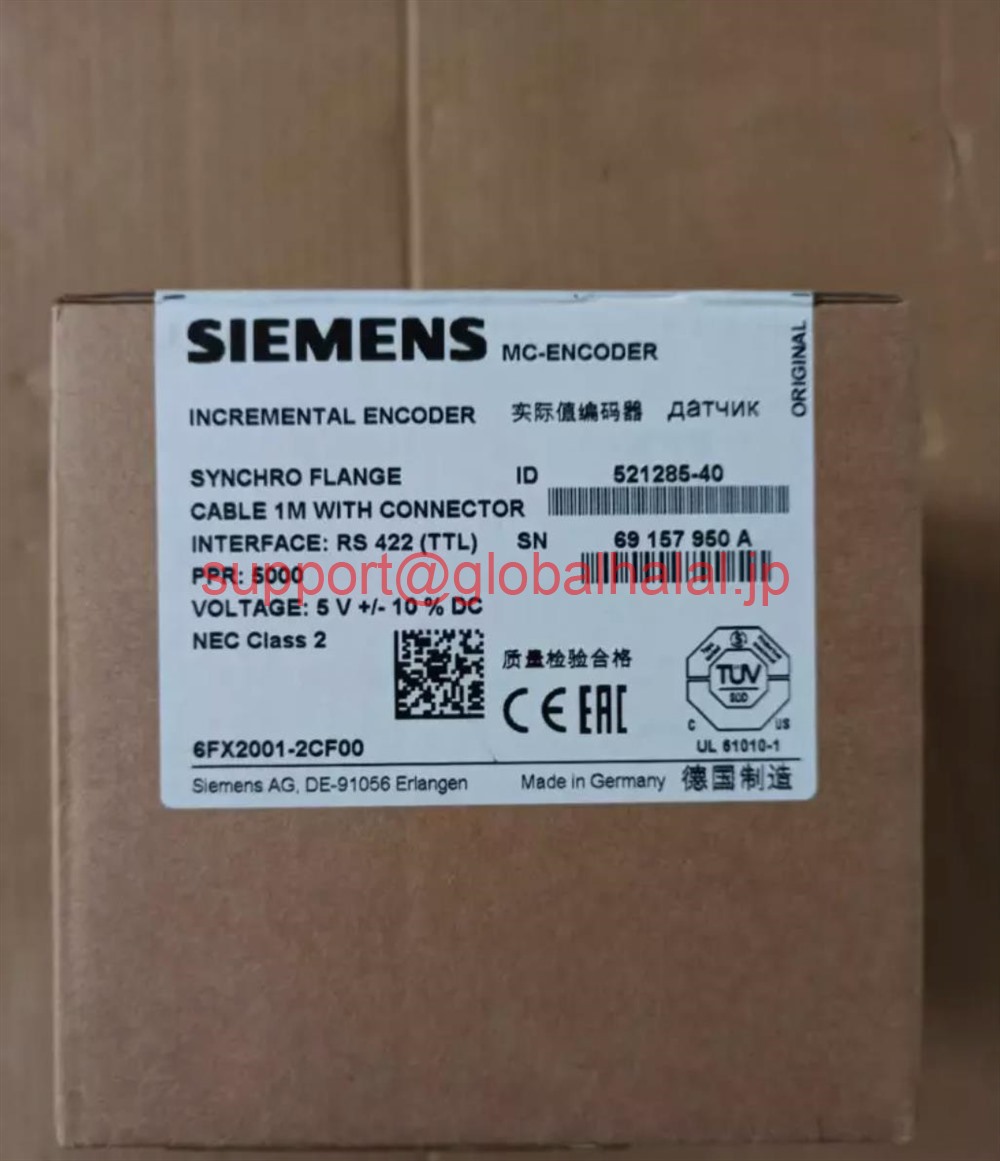 新品【東京発★適格請求書★税込】シーメンス SIEMENS PLC Encoder 6FX2001-2CF00【６ヶ月保証】｜Global Halal Japan