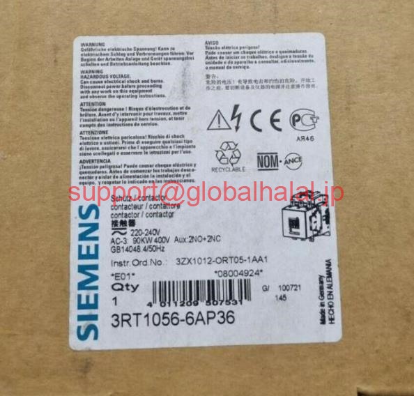 新品【東京発★適格請求書★税込】Siemens 3RT1056-6AP36 3RT10566AP36 シーメンス【6ヶ月保証】|Global Halal Japan