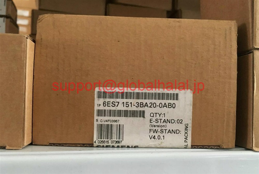 新品【東京発★適格請求書★税込】シーメンス Siemens 6ES7 151-3BA20-0AB0【6ヶ月保証】|Global Halal Japan