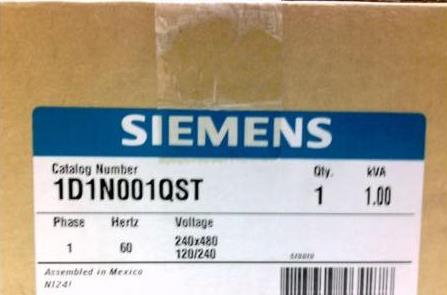 新品【日本の首都発★適当お願いごと書★税込】ジーメンス SIEMENS 1D1N001QST TRANSFORMER 1 PHASE 1KVA, #186147【６ヶ月引き請ける】 パソコン・周辺機器-その他