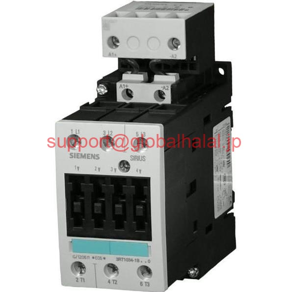 新品【東京発★適格請求書★税込】シーメンス Siemens 3RT1036-1XB40-0LA2 Contactor AC-3 22KW 400V DC 24V 3-POLE SIZE S2【６ヶ月保証】｜Global Halal Japan