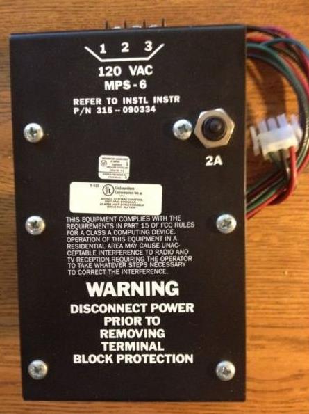 新品【東京発★適格請求書★税込】シーメンス SIEMENS MXL MPS-6 POWER SUPPLY 315-090334 24VDC 6.5 AMP Fire Alarm【６ヶ月保証】｜Global Halal Japan