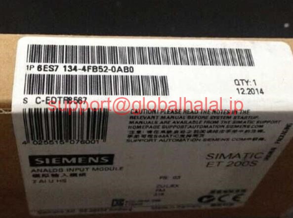 新品【東京発★適格請求書★税込】6ES7134-4FB52-0AB0 Siemens ET200 6ES7 134-4FB52-0AB0 シーメンス【６ヶ月保証】｜Global Halal Japan