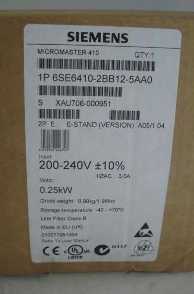 新品【日本の首都発★適当お願いごと書★税込】ジーメンス SIEMENS 6SE6410-2BB12-5AA0 MICROMASTER 410 6SE64102BB125AA0【６ヶ月言いはなつ】