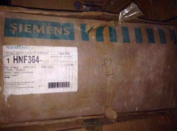 新品【日本の首都発★適当お願いごと書★税込】ジーメンス HNF364 Siemens Disconnect 20 AMP, 600 VOLT, Nema 1, 3 Phase, Non Fusible,【６ヶ月言いはなつ】