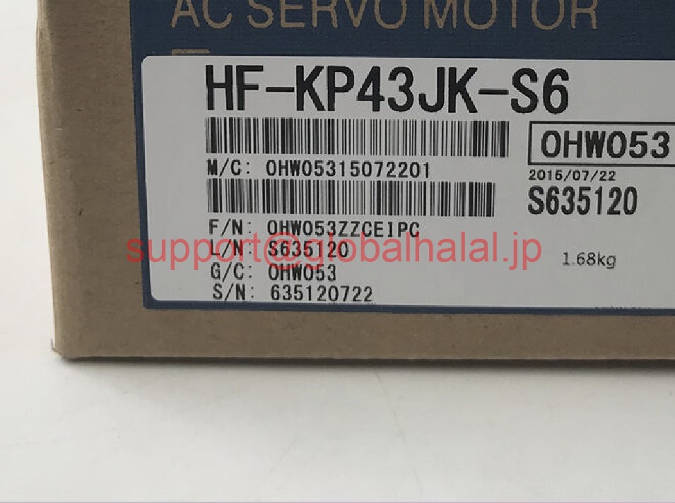 新品【東京発★適格請求書★税込】MITSUBISHI/三菱 HF-KP43JK-S6 サーボモーター【６ヶ月保証】｜Global Halal Japan