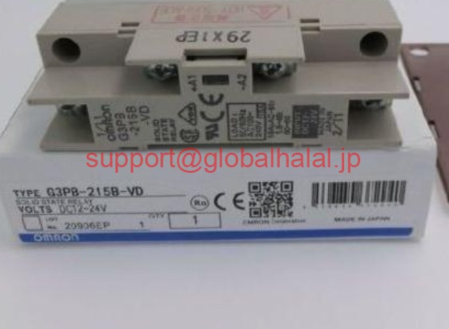 新品【東京発★適格請求書★税込】G3PB-215B-VD Omron 12-24VDC Solid State Relay オムロン G3PB 215B VD【6ヶ月保証】|Global Halal Japan