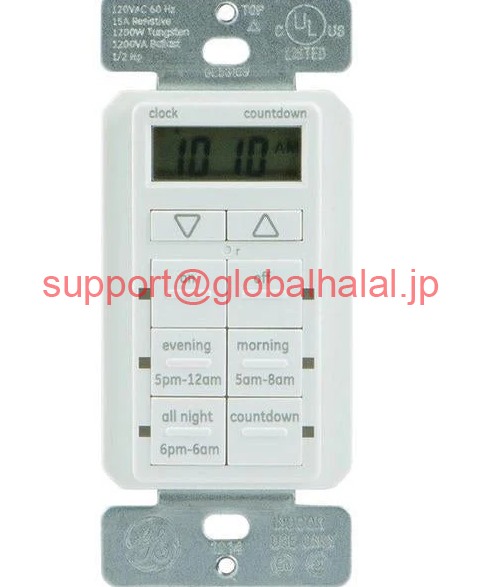 新品【日本の首都発★適当お願いごと書★税込】NEW Ge 25055 Touchsmart(tm) In-wall Digital Timer With 6 Pushbuttons【６ヶ月引き受ける】