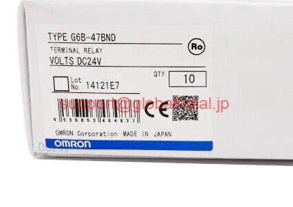 新品【東京発★適格請求書★税込】OMRON/オムロン 　G6B-47BND DC24V　ターミナルリレー　 5個セット【６ヶ月保証】｜Global Halal Japan