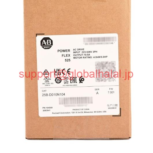 新品【日本の首都発★適当お願いごと書★税込】2022工業プラント密閉AB 25B-D010N104 POWERFLEX 525 4KW AC DRIVE 25BD010N104 【６ヶ月引きうける】