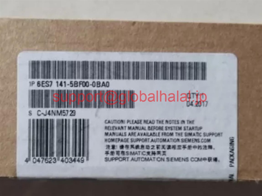 新品【東京発★適格請求書★税込】PLCモジュール6ES7141-5BF00-0BA0 6ES7141-5BF00-0BA0【６ヶ月保証】｜Global Halal Japan