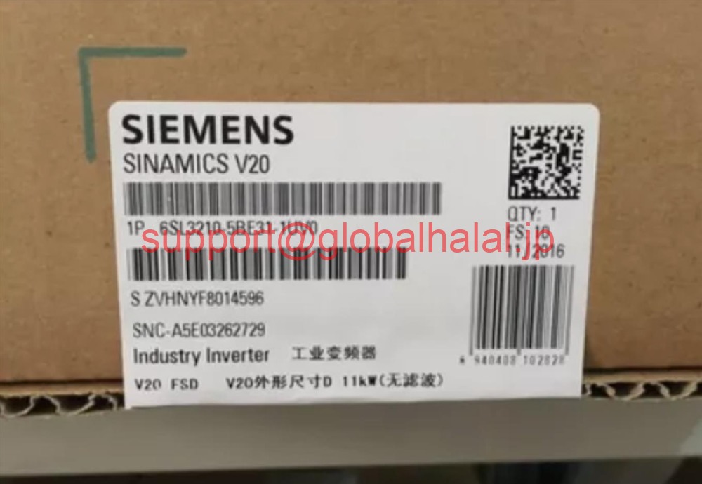 新品【東京発★適格請求書★税込】Siemens 6SL3210-5BE31-1UV0 産業用インバータ 6SL3 210-5BE31-1UV0 モジュール 【６ヶ月保証】｜Global Halal Japan