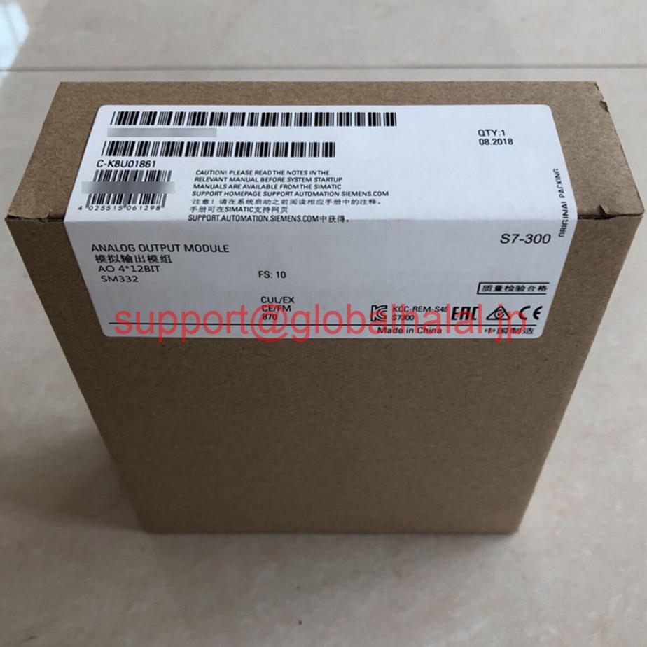 新品【東京発★適格請求書★代引可】シーメンス アナログ出力モジュール 6ES7332-5HD01-4AB2 6ES7 332-5HD01-4AB2 【６ヶ月保証】｜Global Halal Japan