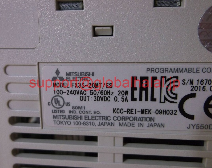 新品【東京発★適格請求書★代引可】三菱FX3S-20MT/ES FX3S20MTES 【６ヶ月保証】