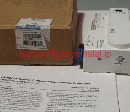 新品【東京発★適格請求書★代引可】Nib Johnson Controls FX-PCG2611-0プログラマブルコントローラー17ポイント新規 【６ヶ月保証】｜Global Halal Japan