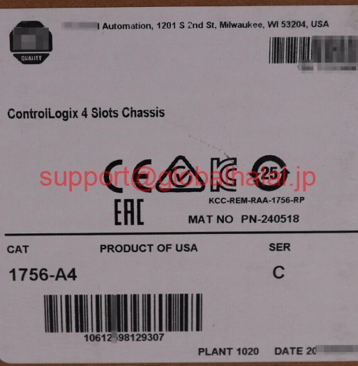 新品【東京発★適格請求書★代引可】1756-A4 Controllogix 4スロットシャーシ工場密閉1756A4 【６ヶ月保証】｜Global Halal Japan