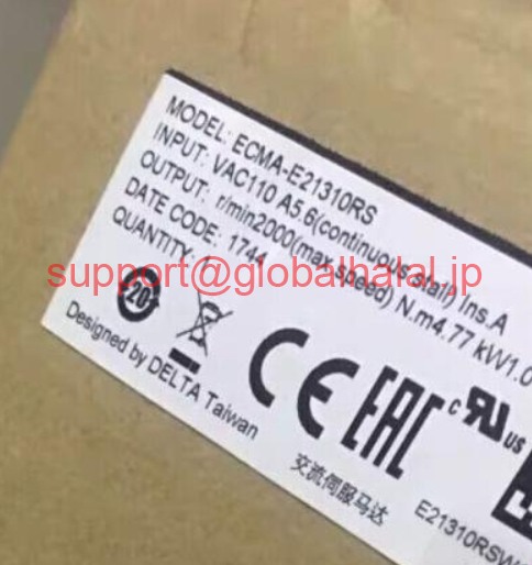 新品【東京発★適格請求書★代引可】Delta Servo Motors ECMA-E21310RS 【６ヶ月保証】｜Global Halal Japan