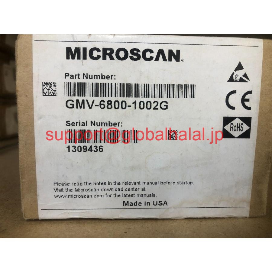 新品【東京発★適格請求書★代引可】Microscan GMV-6800-1002G 【６ヶ月保証】｜Global Halal Japan