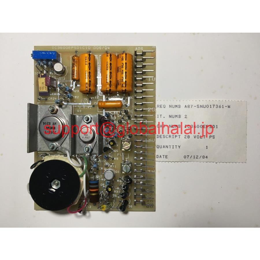新品【東京発★適格請求書★代引可】General Electric/Fanuc IC3600EPSD1 C1D 28V電源NOS 【6ヶ月保証】|Global Halal Japan
