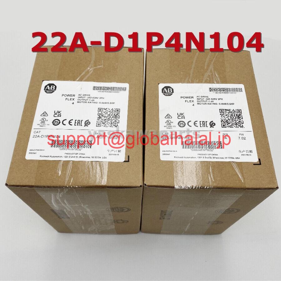 新品【日本の首都発★適当お願いごと書★代引可】AB 22A-D1P4N104 POWERFLEX4 0.4KW 0.5HP ACドライブファクトリーシール22AD1P4N104 【６ヶ月引き請ける】 その他-パソコン・周辺機器