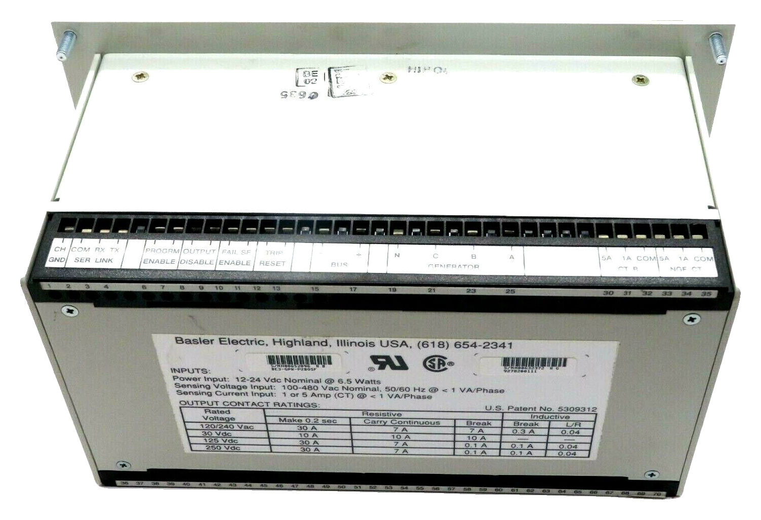 新品【東京発★適格請求書★代引可】Basler Electric BE3-GPRジェネレーター保護リレー 【６ヶ月保証】｜Global Halal Japan