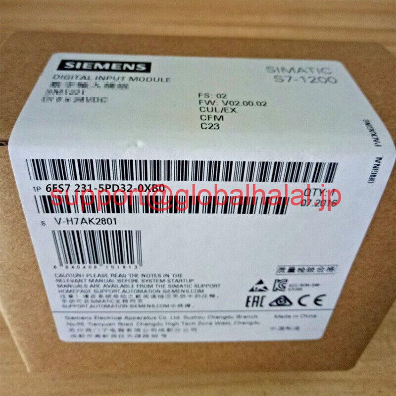 新品【日本の首都発★適当お願いごと書★代引可】Siemens 6ES7231-5PD32-0XB0モデュール6ES7 231-5PD32-0XB0 【６ヶ月引き請ける】