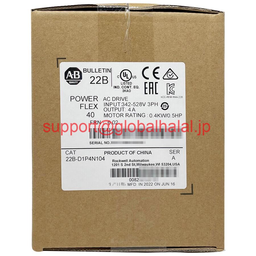 新品【日本の首都発★適当お願いごと書★代引可】AB 22B-D1P4N104工業プラント密閉PowerFlex 525 0.4KW 0.5HP AC運転斑点模様商いもの 【６ヶ月引き受ける】