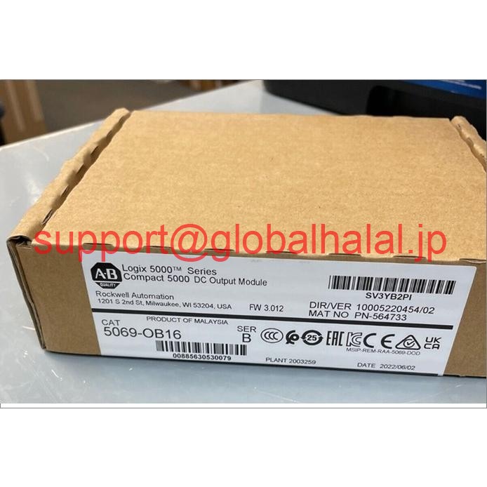 新品【東京発★適格請求書★代引可】Allen-Bradley 5069-OB16 Ser B Factory密閉 【６ヶ月保証】｜Global Halal Japan