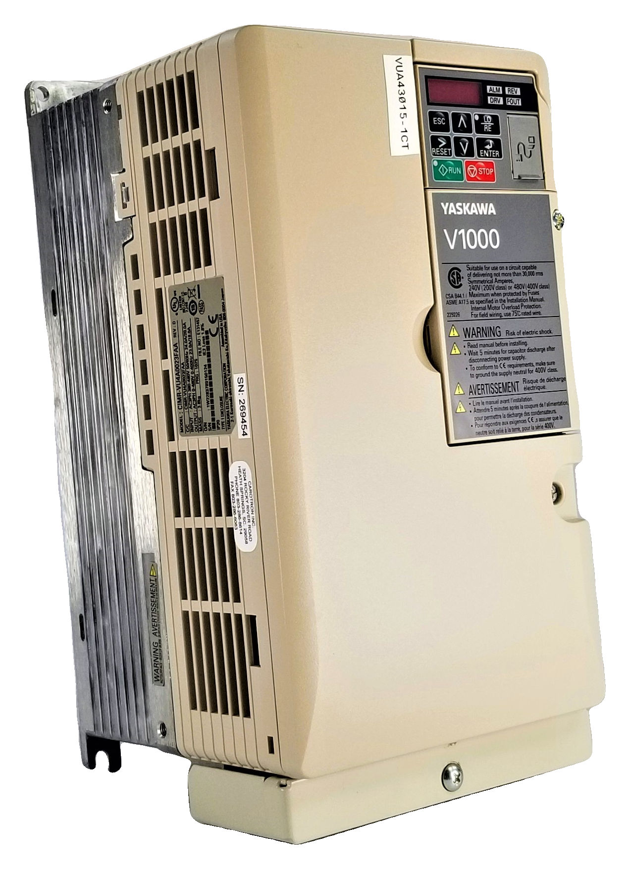 新品【東京発★適格請求書★代引可】安川電機 CIMR-VU4A0023FAA //// CIMR-VU4A0023FAA / 【６ヶ月保証】｜Global Halal Japan