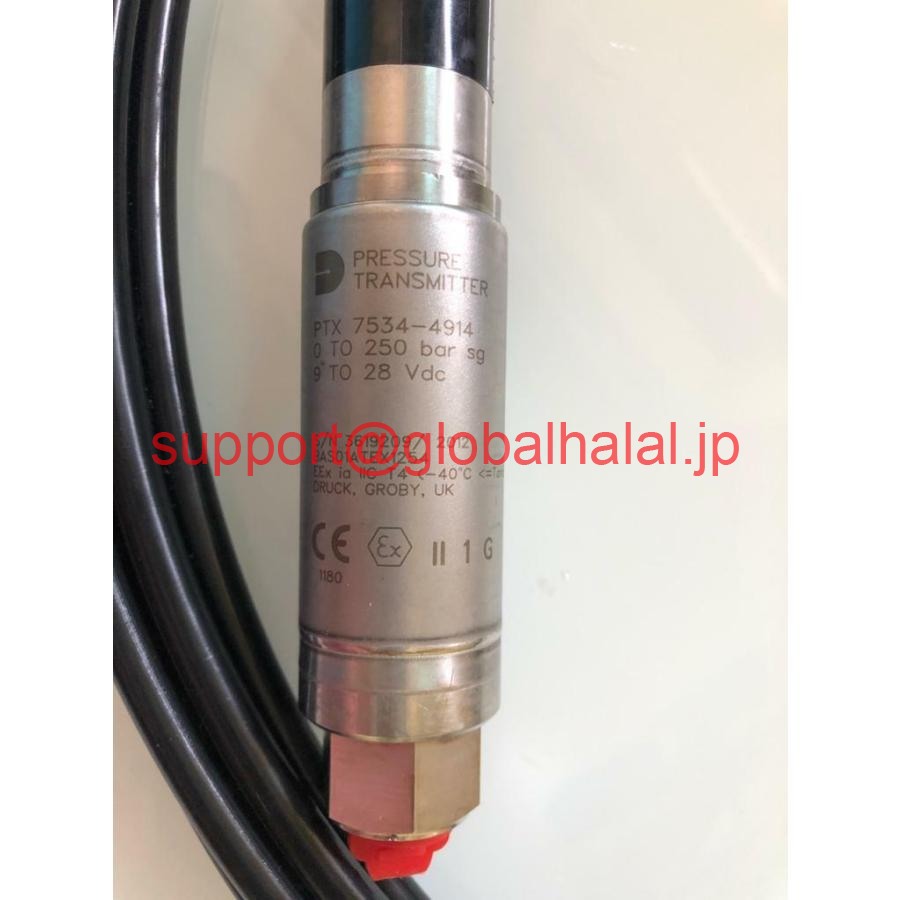 新品【東京発★適格請求書★代引可】Druck PTX 7534-4914圧力送信機250-BAR 9-28 VDC 【６ヶ月保証】｜Global Halal Japan