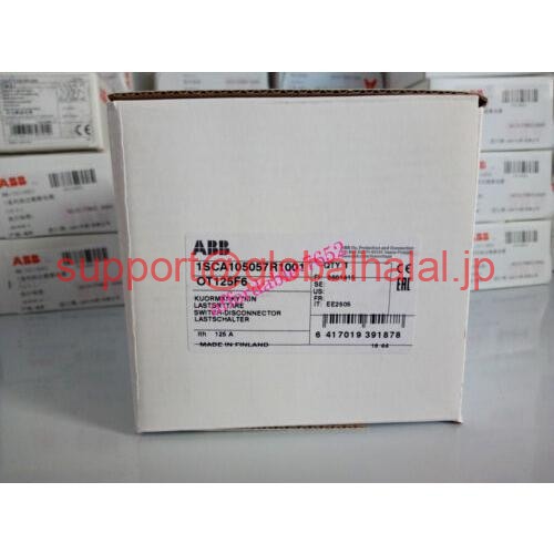 新品【日本の首都発★適当お願いごと書★代引可】OT125F6 ABB lsolating取り替えっこ 【６ヶ月引き受ける】