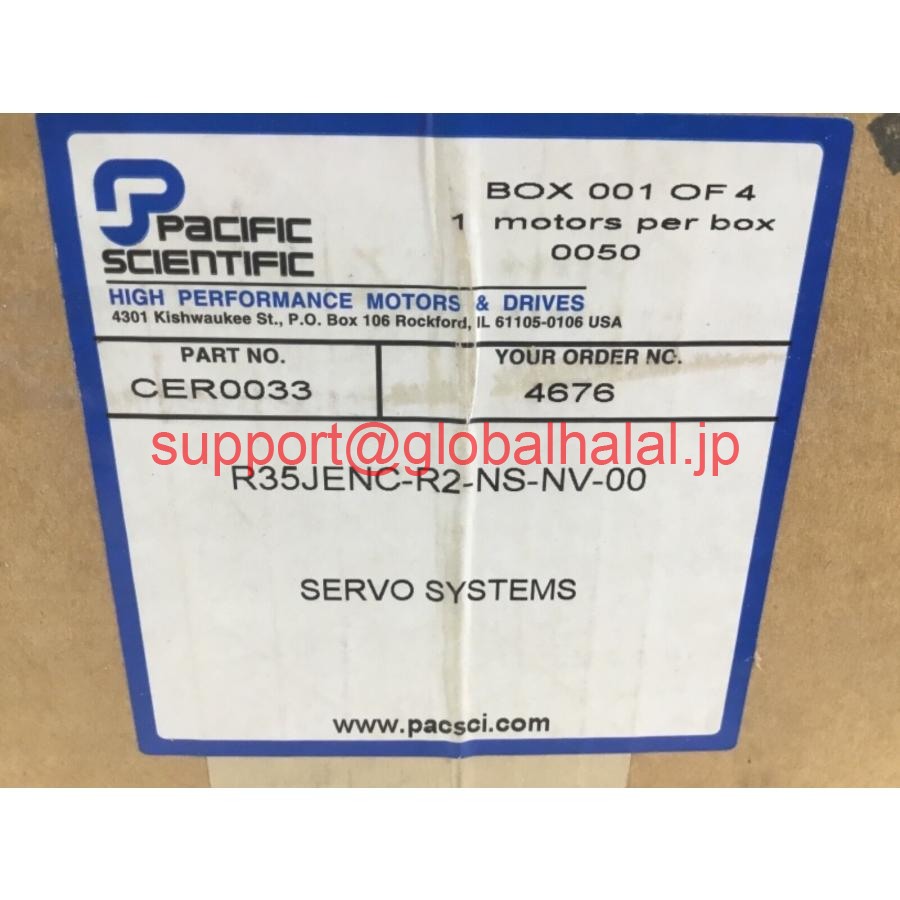 新品【日本の首都発★適当お願いごと書★代引可】Pacific Sc??ientific R35Jenc-R2-NS-NV-00サーボ原動機。 CER0033 【６ヶ月引きうける】