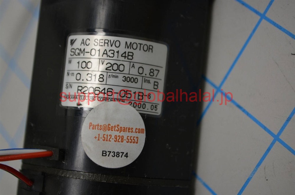 中古YASKAWA SGMP-08A314 ACサーボモーター 750W(KBYR60805D073) 中古YASKAWA SGM-08A314 ACサーボモーター 750W(KBYR60805D074)