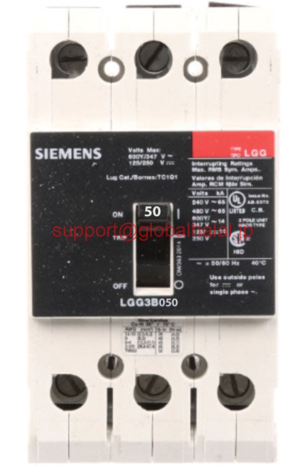 新品【東京発★適格請求書★代引可】NEW SIEMENS LGG3B050L/LGG3B050 CIRCUIT BREAKER 50A 3 POLE 480V 【６ヶ月保証】｜Global Halal Japan
