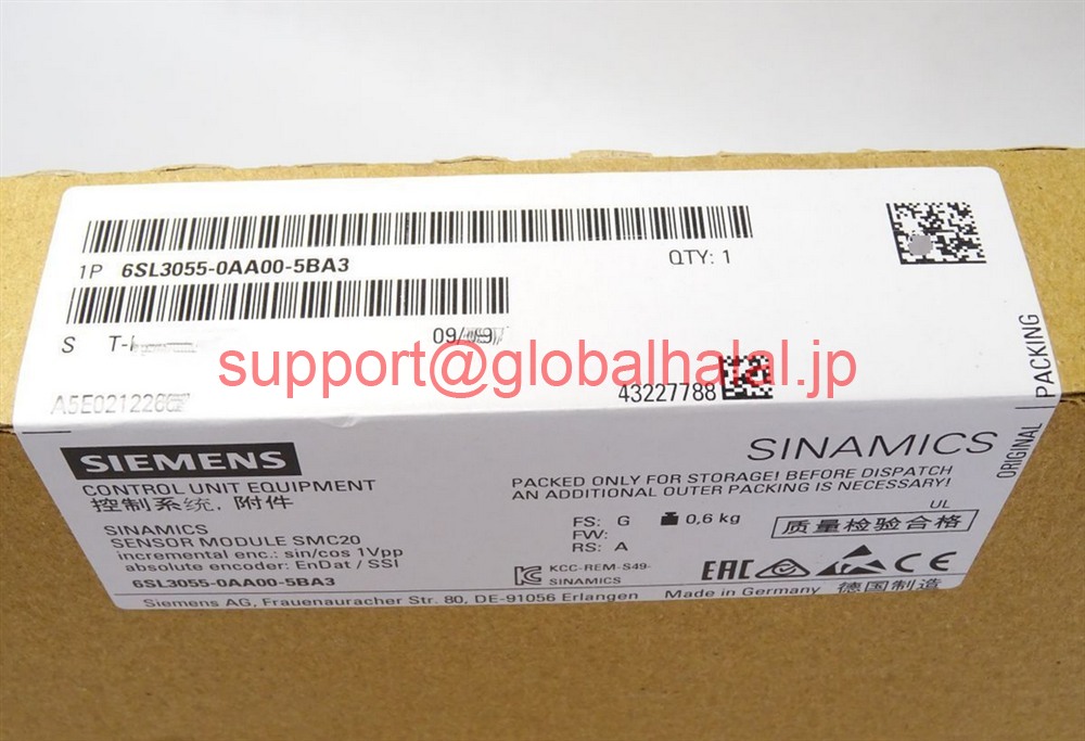 新品【日本の首都発★適当お願いごと書★代引可】New Siemens 6SL3055-0AA0-5BA3 6SL3 055-0AA0-5BA3   【６ヶ月引き受ける】