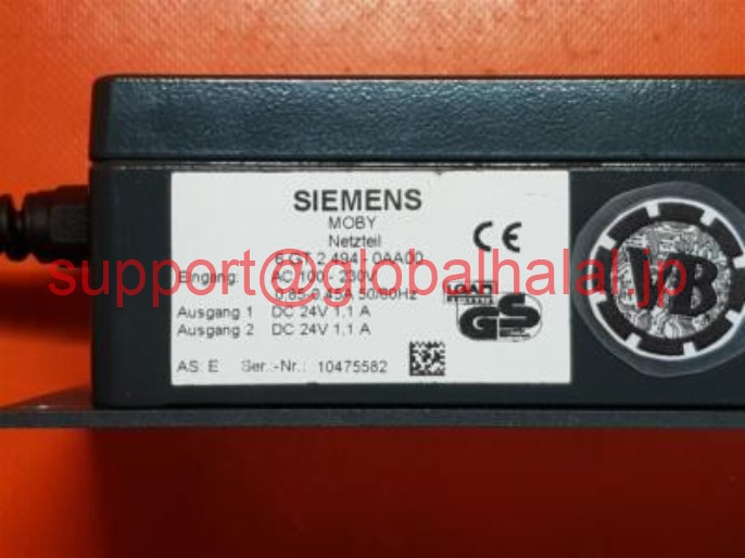 新品【東京発★適格請求書★代引可】Siemens MOBY F PowerSupply 6GT2494-0AA00 ( 6GT2 494-0AA0 ) 【6ヶ月保証】|Global Halal Japan