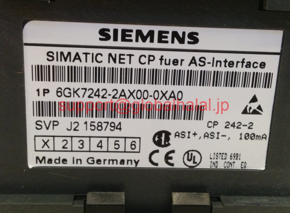 新品【東京発★適格請求書★代引可】SIEMENS 6GK7242-2AX00-0XA0 COMMUNICATIONS PROCESSOR MODULE AS-ICP242-2 【６ヶ月保証】｜Global Halal Japan
