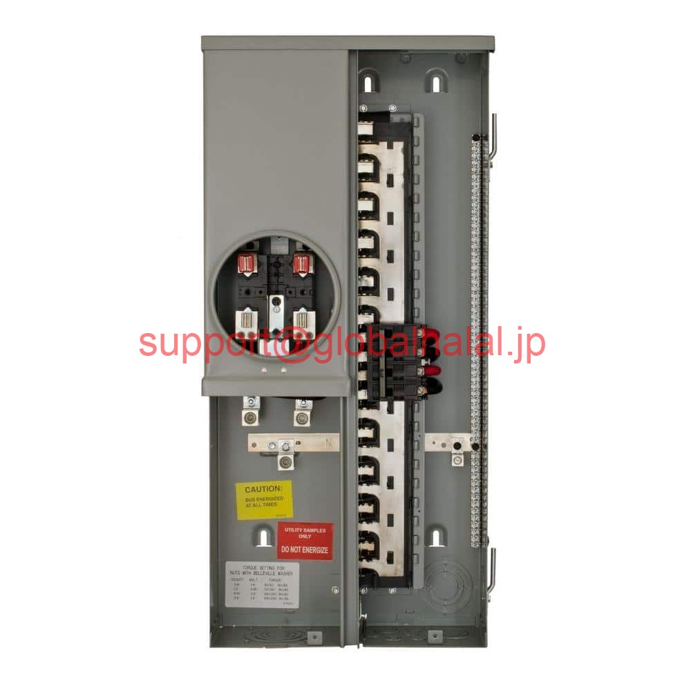 新品【東京発★適格請求書★代引可】Meter Main Load Center 200 Amp 20-Space 40-Circuit Overhead Underground Flush 【6ヶ月保証】画像