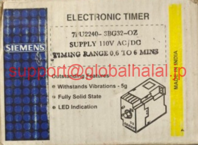 新品【東京発★適格請求書★代引可】Siemens 7pu2240-3bg32-0z Electronic Timer 0.6-6min 【６ヶ月保証】