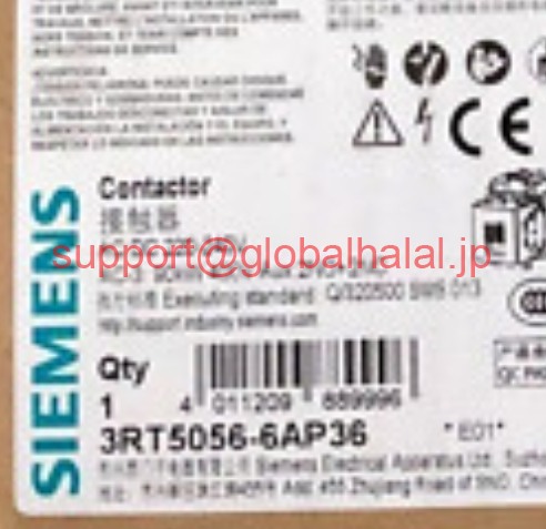 新品【東京発★適格請求書★代引可】Siemens 3RT5056-6AP36 3RT50566AP36 or In Box 【６ヶ月保証】｜Global Halal Japan